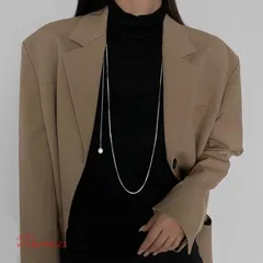 ロングネックレス スネークチェーン 韓国   vii3w544121