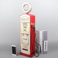 置物 オブジェ ガソリンスタンド タンク おしゃれ レトロ ブリキ ミニチュア リアル バリエーション インテリア 給油タンク かわいい カラフル 懐かしい 繊細なつくり リビング 玄関 コレクター