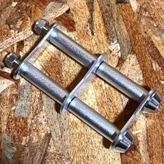 2連チェーン オールシルバー ニックスベルトループ対応 腰道具 腰道具 腰袋 カスタムチェーン ニックス風 タジマセフ バリスティック ハンマー差し ペンドラホルダー コーデュラ アルミ だるま金具 KNICKS風のサムネイル