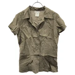 agnes b. アニエスベー ショートスリーブシャツ＆スカート セットアップ  カーキ系 シャツ：0/スカート：36