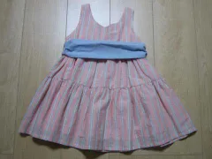 子供服 半袖 ワンピース 女の子 女児 ワンピ 100cm ★3 キッズ 【中古】 ユーズド ガールズ アウトレット リサイクル 古着 子ども服 こども服 子供 子ども