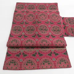 正絹　博多織 全通名古屋帯《ライン　葉模様》 楽天市場】博多織 名古屋帯の通販