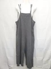 ◇ ⊂ antiqua アンティカ オーバーオールサロペット サイズF チャコールグレー系 レディース E  【1506250013672】