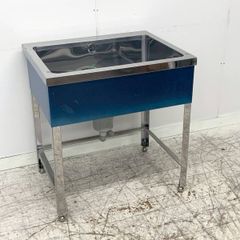 未使用B品 1槽シンク W750×D600×H800 流し台 ステンレスシンク 業務用シンク 厨房 バックガード無