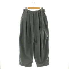 ミズイロインド mizuiro ind ワイドタックパンツ イージー グレー /AT ■OS