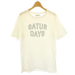 サタデーズ ニューヨークシティ SATURDAYS NEW YORK CITY Tシャツ カットソー ロゴ 半袖 M 白 ホワイト /DK ■MA