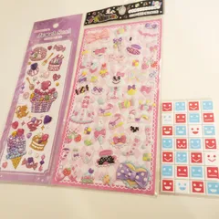 平成レトロ　ギャル　Y2K　ラブデコシール　ジュエルシール　タイルシール　セット　まとめ売り