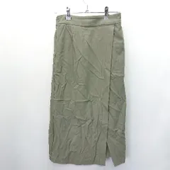 ◇ SENSE OF PLACE by URBAN RESEARCH 膝下丈 タイト スカート サイズM カーキ系 レディース E  【1407180006324】