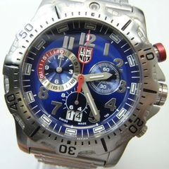 【美品 T25表記】LUMINOX (ルミノックス) ネイビーシールズ アルティメイト ビッグデイト 8150/8350 ダイバーズクロノグラフ クオーツ