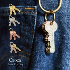 Good Luck Key ３個セット ミックス 銅合金 真鍮 シカゴ万博モチーフ レプリカ ダミーキー  セキュリティ キーホルダー DIY クラフト ハンドメイド BRASS アメカジ  ヴィンテージ メンズ レディース ゴールド シルバー ピンクゴールド