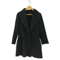 極美品✨ヒロココシノ　ロングコート　カシミヤ　ゆったり　フレア　ダブルフェイス 極美品✨ヒロココシノ ロングコート カシミヤ ゆったり フレア