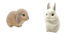 もふもふ・てのりフレンズ2 (ロップイヤーラビット、白うさぎ) 2個セット 即購入OKのサムネイル