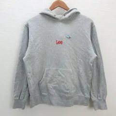 s■リー/Lee×aquagirl  ロゴ刺繍 スウェット地 プルオーバーパーカー【M】灰/LADIES/118【中古】