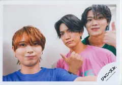 HiHiJets/Aぇ!group/美 少年 23年わっしょいCAMP!in DOME 井上瑞稀/正門良規/佐藤龍我 公式写真 *1枚