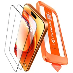 【新品】 TORRAS フィルム For iPhone 17 ガラスフィルム 航空宇宙ガラス 9H+硬度 米軍MIL規格 全面保護 10倍強化 極細ベゼル対応 ラウンドエッジ 超簡単貼り付け ワンプル(Just One Pull) ガイド枠付き 指紋防止  0