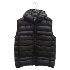 CHROME HEARTS (クロムハーツ) レザー切替 ダブルジップ リバーシブル ナイロンダウンベスト ブラック/シルバーのサムネイル