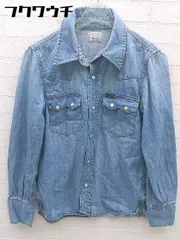 ◇ Lee リー 長袖 デニム ウエスタン シャツ サイズM インディゴ レディース 【中古】 【1002802455032】