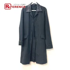 極美品✨PRADA ロングコート カシミヤ混 比翼 メランジ加工 グレー 38