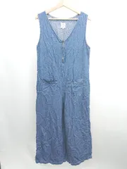 ◇ ⊂ SM2 サマンサ モスモス カジュアル 無 サロペット サイズF ブルー系 レディース E  【1505290006248】