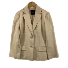 美品 LANVIN LA COLLECTION ランバンコレクション 無地 秋冬 AW テーラードジャケット コットン ベージュ レディース 40【古着】【中古】【送料無料】のサムネイル