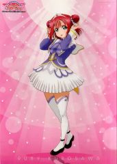 [중고] 포스터(애니메이션) A3 클리어 포스터 쿠로사와 루비 [러브라이브! 선샤인!! The School Idol Movie Over the Rainbow] 제2탄 예매권 특전