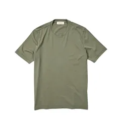 GRAN SASSO グランサッソ /  VINTAGE Tシャツ クルーネック 半袖 春夏 ORGANIC COTTON コットン 100% オリーブ イタリア製 406139のサムネイル