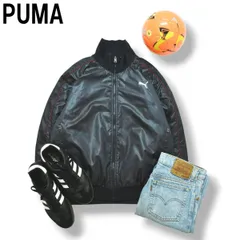 【2way】 プーマ PUMA リバーシブル ウィンド ジャケット キルティング 中綿 M ネイビー x ホワイト メンズ