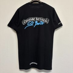 CHROME HEARTS クロムハーツ ST.BARTH セントバース 限定 Scroll Label スクロールラベル 黒 ブラック 半袖 Tシャツ トップス Sサイズ メンズ レディース 中古