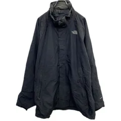THE NORTH FACE ジップアップ ナイロンジャケット 2XL ブラック ノースフェイス 古着卸 アメリカ仕入 a709-5777