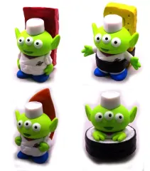 【中古】トレーディングフィギュア 全4種セット 「トイ・ストーリー30周年 エイリアン/寿司シェフ フィギュアコレクション」