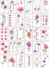 Pellforia タトゥーシール ボディーシール 30枚セット 防水 TATTOO 入れ墨シール(14)