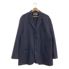 Cristaseya / クリスタセヤ | 2024AW | ウール カシミヤ ストライプ 4B ジャケット | L | ネイビー / ブルー | メンズ