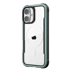 【RAPTIC】 iPhone 16 Plus 対応 ケース クリア MagSafe 対応 耐衝撃 米軍 MIL規格 スマホケース アルミ フレーム マグセーフ スマホカバー [ iPhone16Plus アイフォン 16 プラス 対応 携帯ケース ] i