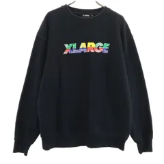 XLARGE エクストララージ 長袖 スウェット トレーナー M ブラック メンズ 古着
