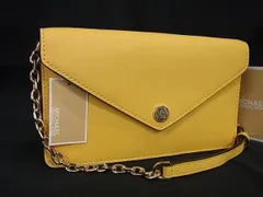 ■新品■未使用■ MICHAEL KORS マイケルコース レザー 2WAY ショルダーウォレット 長財布 ミニバッグ イエロー系 BF8669