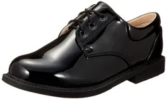 [ミコプエラ] 子供 靴 フォーマル シューズ エナメル オックスフォード 男の子 ジュニア キッズ 履きやすい 紐靴 フラット 入学式 卒業式 結婚式 発表会 七五三 (20.5cm) [ブラック] [20.5 cm]
