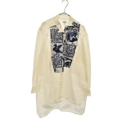 LOEWE (ロエベ) レーストリム アシンメトリー 長袖シャツ S2109770AK ホワイト/ブルーのサムネイル