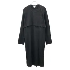 COMME des GARCONS SHIRT コムデギャルソンシャツ 21SS レイヤードデザインコットンジャージーロングTシャツ FG-T005 ブラック X