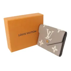 LOUIS VUITTON/ルイヴィトン ポルトフォイユ・ヴィクトリーヌ 二つ折り財布 モノグラムアンプラント トゥルトレールクレーム M81861 ICチップ 箱 ES ABランク