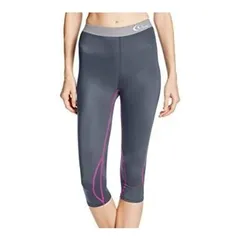 シースリーフィット(C3fit) テニス ellesse×C3fit プレイヤーズカプリタイツ 3FW0235E レディース NP ネイビーグレー×ピンク Sサイズ