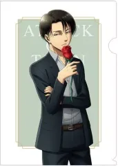 【中古】クリアファイル リヴァイ 描き下ろしイラスト A4クリアファイル 「進撃の巨人」