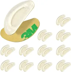 VITORIA (ヴィトリア) 眼鏡 メガネ 鼻パッド ノーズパッド ずれ落ち防止 12セット 3M両面テープ 薄型タイプ クリア( クリア（薄型）,  薄型タイプ)