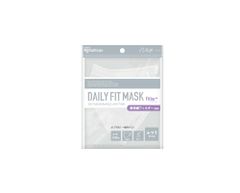 아이리스 오야마 입체 마스크 5장입 보통 사이즈 폭 약 12×높이 약 14 cm DAILY FIT MASK Filter+ 데일리 피트 필터 플러스 숨쉬기 쉬운 작은 얼굴 부드러운 이끈 3D 마스크 화이트 IRIS OHYAMA H200963F