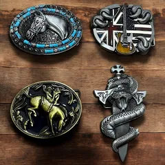 バックル 馬 アニマル ターコイズ ギター 星条旗 ロデオ 剣 蛇 厨二病 EJ ベルト 古着 ビンテージ アンティーク 無骨 ヤンキー ビッグ サイズ デカ 大 80s 90s 00s USA シルバー ゴールド 金 EU  p20/