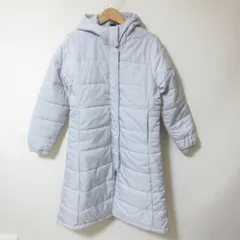 D505　アディダス　adidas　ライトグレー　中綿　ベンチコート　M　