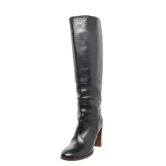 セリーヌ CELINE ロングブーツ 36.5 CELINE セリーヌ ロングブーツ レディース36 ブラック レザー