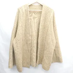 ◇ ⊇ select MOCA セレクトモカ ニット 長袖 カーディガン サイズF ベージュ系 レディース E  【1502200007555】