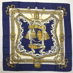 2509-178｜美品｜エルメス カレ 90 スカーフ シルク クリーム - メルカリ 