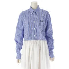 2025年最新】miumiu シャツ ブルーの人気アイテム - メルカリ 