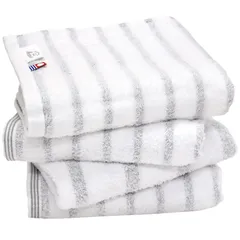 【人気商品】ミスト 4枚セット グレー mist 日本製 ボーダー 今治ブランド hiorie(ヒオリエ) 瞬間吸水 速乾 フェイスタオル 部屋干し 綿100％ 認定 柔らか ソフト 今治タオル imabari towel